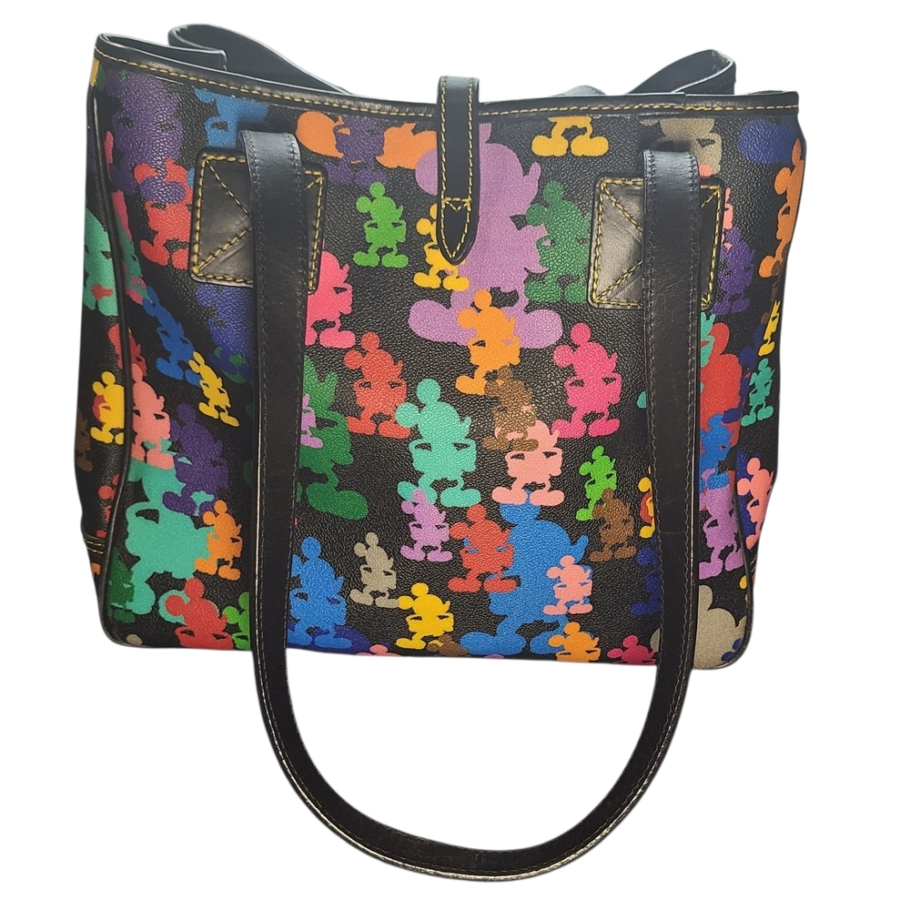 Disney Dooney & Bourke Wonder Mickey Silhouettes Tote + Wristlet Set – Rare 2010 - Picture 4 of 15